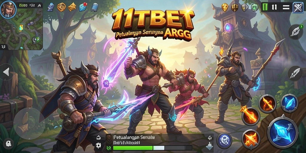 Screenshot gameplay 11TBET yang menampilkan pertempuran seru di dunia ARPG.