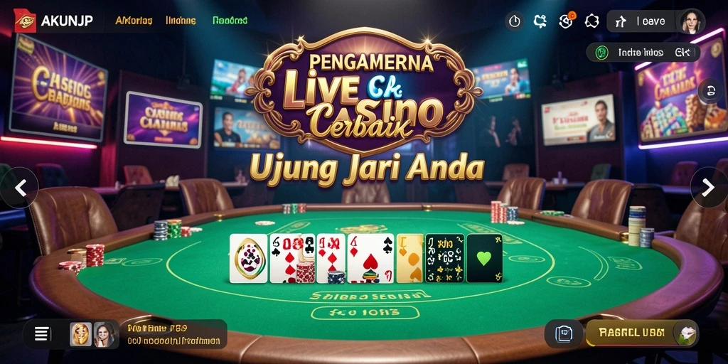 Gameplay Live Casino yang menarik dan interaktif.