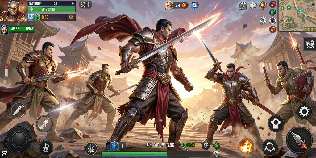Tampilan gameplay seru dari API66 di arena Fighting.