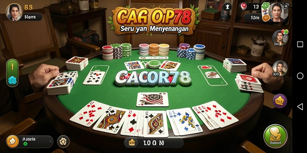 Tampilan gameplay yang menarik di CACOR78 saat bermain Gaple.