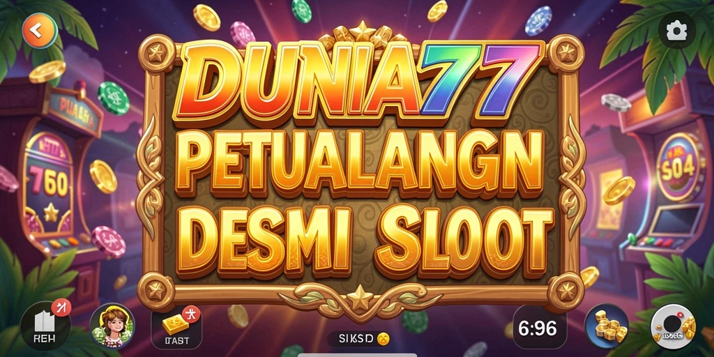 Screenshot gameplay DUNIA77 yang menampilkan keseruan Slot.