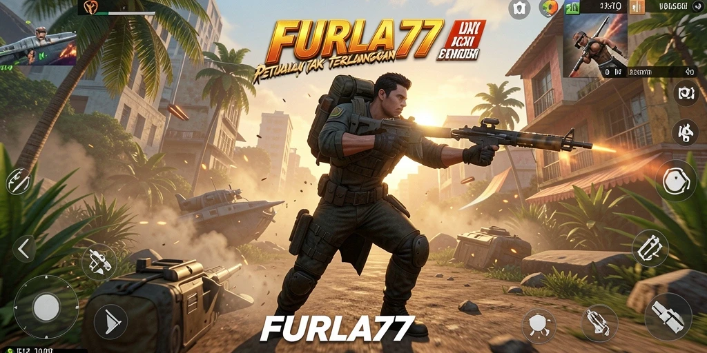 Tampilan seru dari gameplay aksi FURLA77 yang mendebarkan.