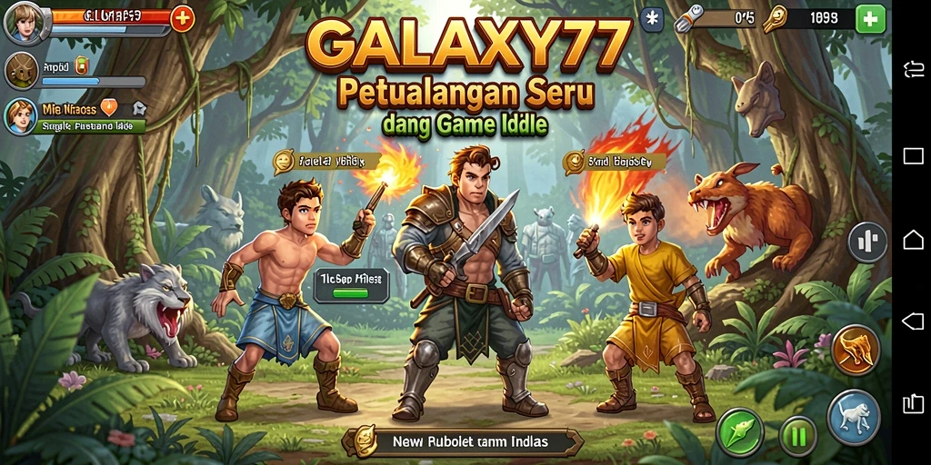 Screenshot menampilkan gameplay seru GALAXY77 yang menenangkan.