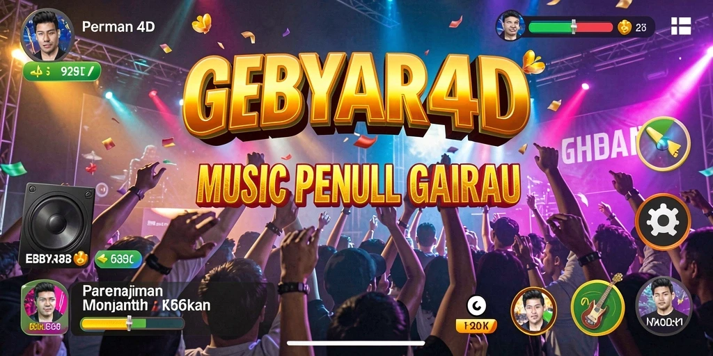Gameplay menarik GEBYAR4D yang penuh dengan keseruan musik.