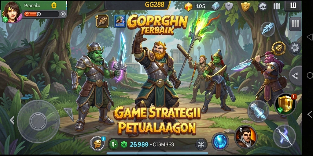 Tampilan gameplay seru dan strategi dalam GG288.
