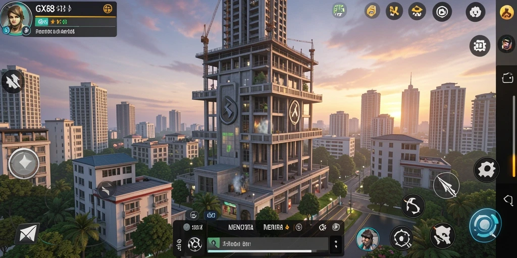 Menampilkan aksi menara menghancurkan musuh di <strong>GX88</strong>.