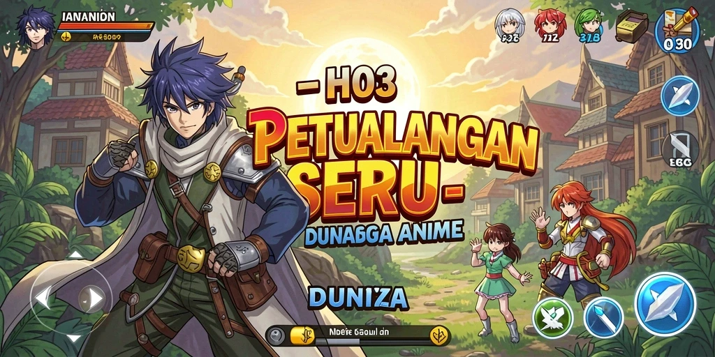 Tampilan utama dari gameplay seru H03 dalam dunia Anime.