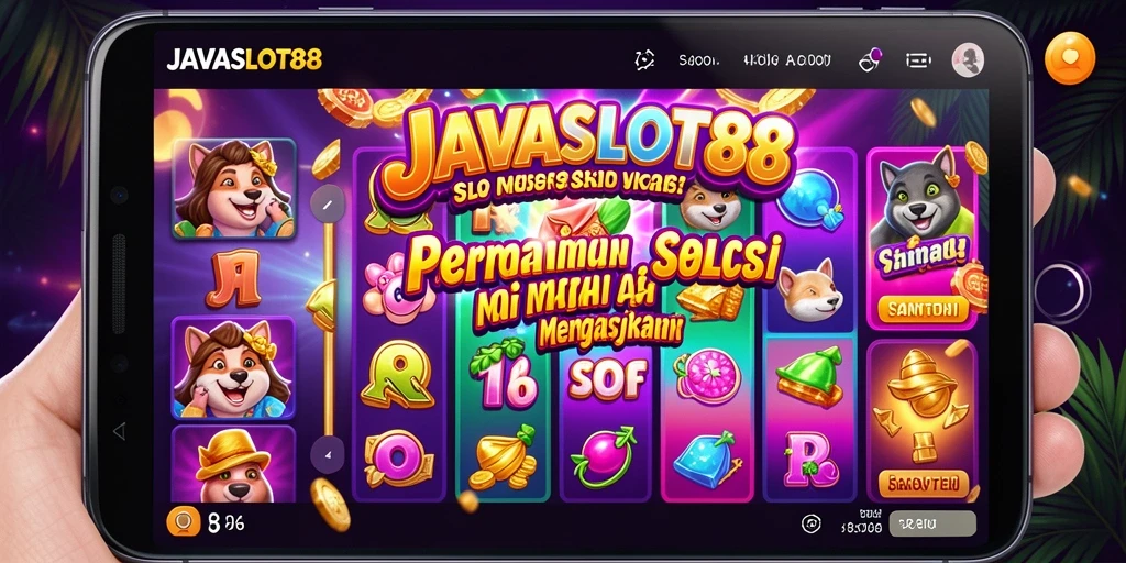 Tampilan gameplay <strong>JAVASLOT88</strong> yang menarik dan penuh warna.