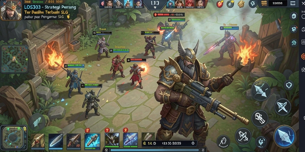 Screenshot gameplay LOS303 dengan menampilkan strategi pertempuran yang mendalam.