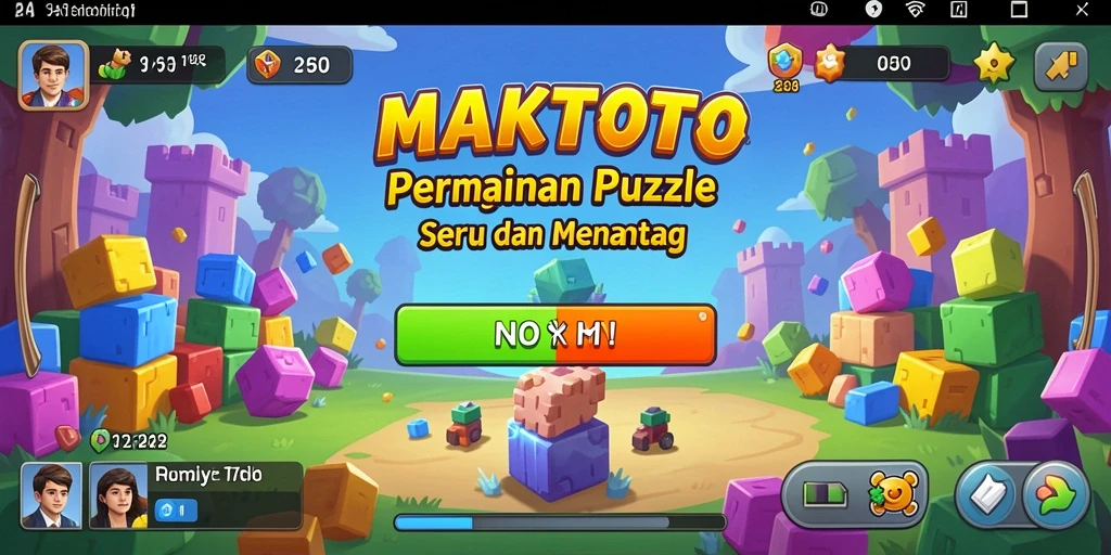 Tangkapan layar gameplay MAKTOTO menampilkan tantangan Puzzle yang menarik.