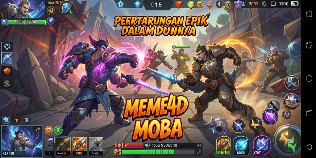 Tampilan mendebarkan dari gameplay seru di MEME4D.