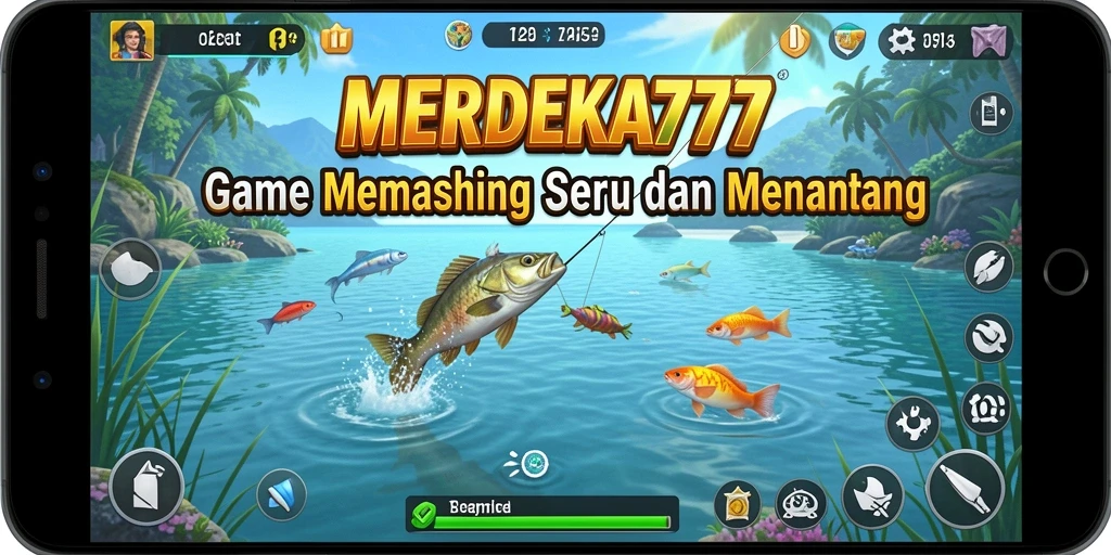 Tangkapan ikan yang berwarna-warni dalam gameplay <strong>MERDEKA777</strong>.