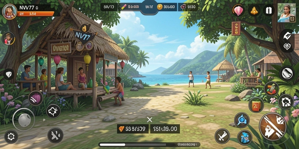 Tampilan gameplay NV77 yang seru dan menarik