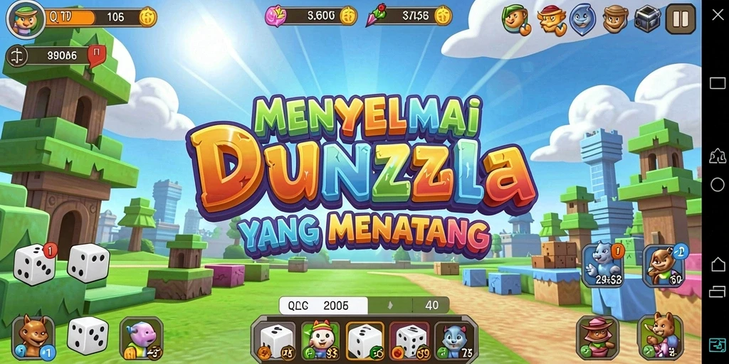 Screenshot gameplay QTGAME menampilkan teka-teki yang menarik dan mendebarkan.