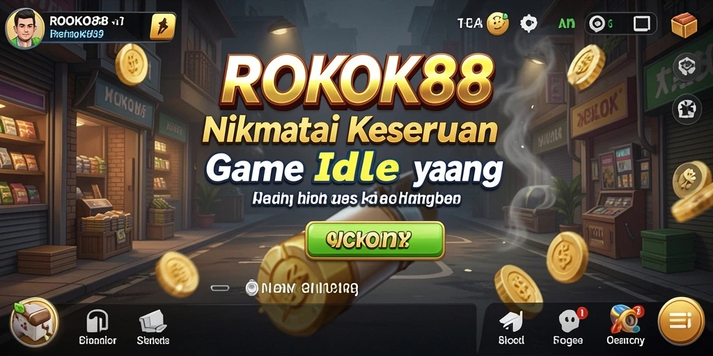 Screenshot ROKOK88 yang menampilkan gameplay Idle yang seru.