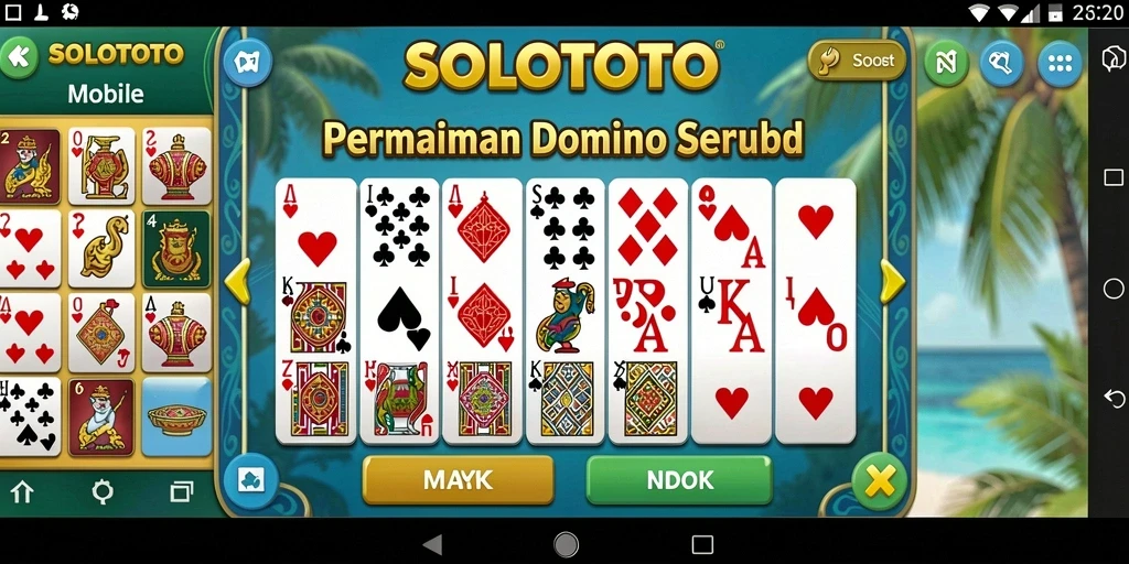 Gameplay menarik dari SOLOTOTO dengan elemen Domino klasik.