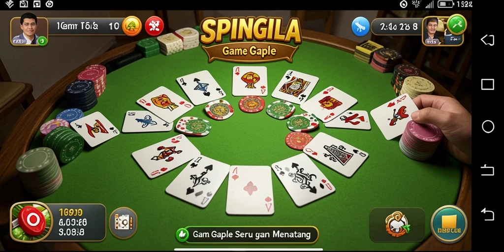 Tangkapan layar gameplay SPINGILA yang seru dan interaktif.