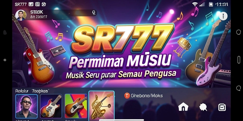 Screenshot gameplay SR777 menunjukkan pengalaman bermain musik yang seru.
