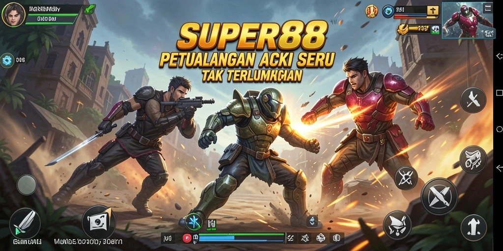 Tampilkan gameplay mendebarkan dari SUPER88 dalam aksi penuh.